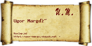 Ugor Margó névjegykártya